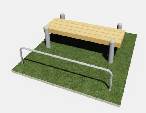 Скамья с упором для ног