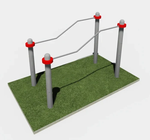 Брусья изогнутые, тренажер для инвалидов колясочников 